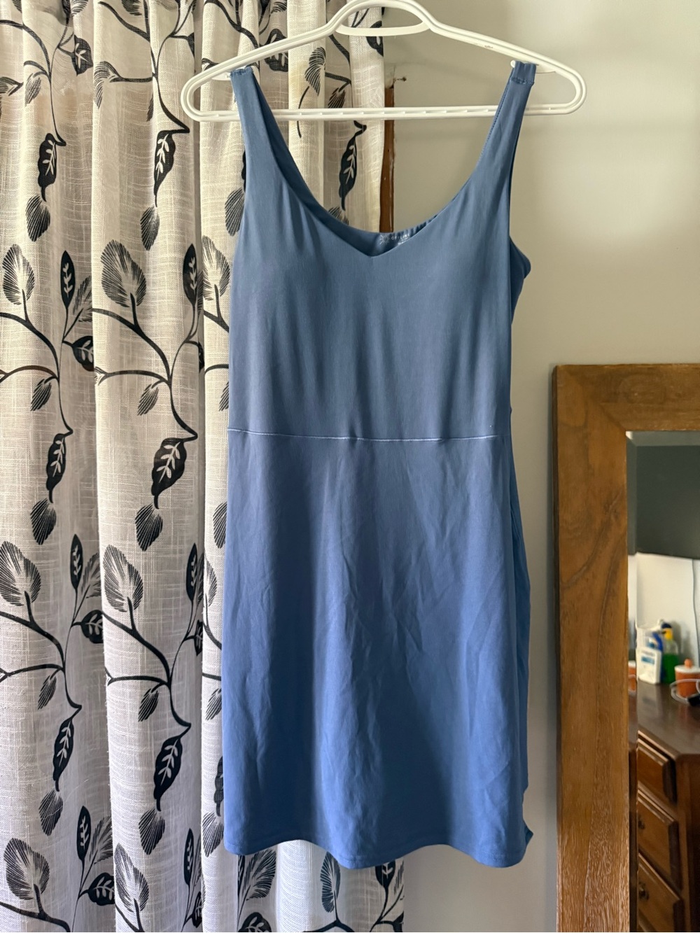 aerie Blue Scoop-Neck Slip Dress